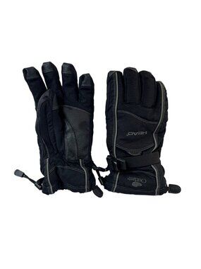 HEAD Outdoor Gloves Mens Small‎ Black Waterproof Breathable Winter Ski Snow